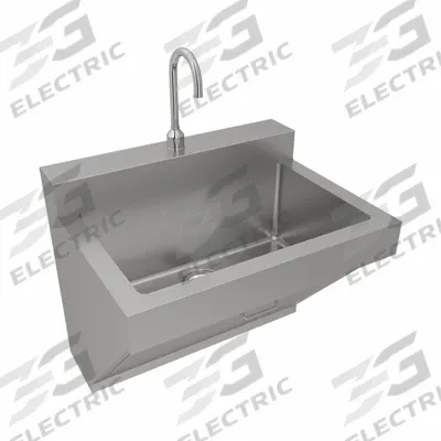 JUST MANUFACTURING Scrub Sink: 1 Stations, 26 in Overall Ht, 30 in Overall Lg - One-Station Hospital Sinks with Faucets