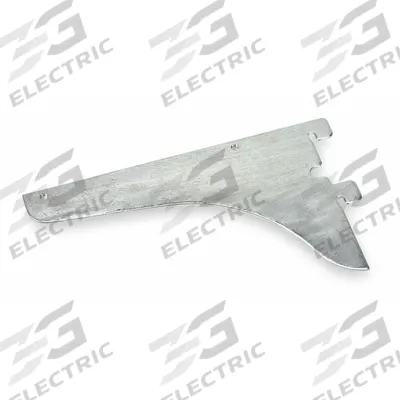 APPROVED VENDOR Shelving Bracket: Single, 1/8 in x 8 in x 3 in, Zinc-Plated, 12 ga Gauge - Brackets for Slotted-Standard Shelving