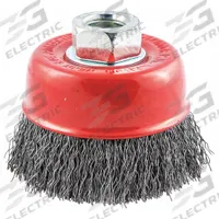 APPROVED VENDOR Cup Brush: Crimped Steel, 2 3/4 in Dia, 0.014 in Fill Dia, 5/8"-11 Arbor (MPN 66252838856). Key specifications — Brand: APPROVED VENDOR; Bristle Type: Crimped Wire; Connection Size & Type: 5/8"-11 Arbor Hole.