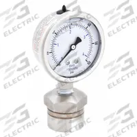 KODIAK Pressure Gauge with Diaphragm Seal: 0 psi to 60 psi, KC301/DSM35, 2 1/2 in Dial, Mineral Oil (MPN KC301L2560/DSM3512). Key specifications — Brand: KODIAK; Gauge Case Liquid: Glycerin; Seal Fill Liquid: Mineral Oil; Gauge Case Material: 304 Stainless Steel; Seal Lower Housing Material: 316 Stainless Steel; Accuracy: ±1.60%; Gauge Wetted Parts: Stainless Steel.
