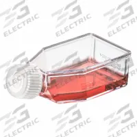 APPROVED VENDOR Plastic Flasks: Cell Culture, Polystyrene, 50 mL, 1.69 fl oz, Sterile (MPN TC-FLSK-25-V-NT). Key specifications — Brand: APPROVED VENDOR; Graduated: Yes; Includes Closure: Yes.