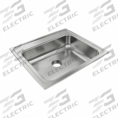 JUST MANUFACTURING Bowl Drop-In Sink: 22 in Overall Lg, 19 1/2 in Overall Wd - One-Bowl Counter-Mounted Kitchen & Bar Sinks without Faucets