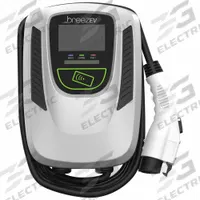 BREEZ-EV Electric Vehicle Charging Station: Level 2, Pedestal/Wall, 1 Charging Ports, 200 to 240V AC (MPN EVC-L2-48A-L1-1-D-AU-L-1). Key specifications — Mount Type: Wall; Input Voltage: 200 to 240V AC; Includes: AmpUp Lite Software (1 yr); Automatic/Manual: Automatic; WiFi-Enabled: Ethernet; Brand: BREEZ-EV.