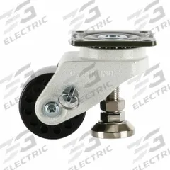 FOOT MASTER Plate Caster: Nylon Tread, 75 mm Wheel Dia, 110 mm Mounting Ht, 1,543 lb Load Capacity (MPN GDL-75-BSF-NYD). Key specifications — Brand: FOOT MASTER; Frame Color: White.