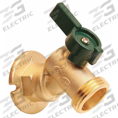 APPROVED VENDOR Angle Sillcock: Quarter-Turn, Brass, Brass, Aluminum - Sillcocks