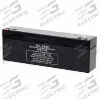 APPROVED VENDOR Sealed Lead Acid Battery: 12V DC, 2.6 Ah Capacity, 2.4 in Ht, 1.4 in Wd, 7.01 in Dp (MPN 5EFF9). Key specifications — Terminal Connection: 0.187 in Faston; Battery Cycle Type: Deep Cycle; Brand: APPROVED VENDOR; Housing Material: ABS.