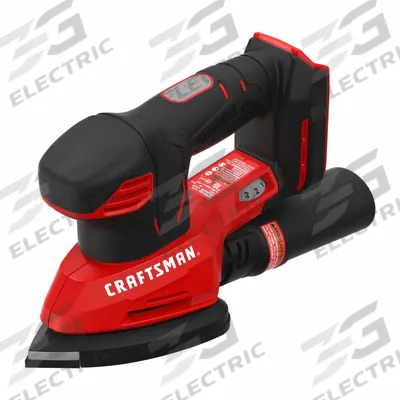 CRAFTSMAN Cordless Detail Sander: 20V MAX*, Bare Tool, Hook and Loop, Pistol Grip - Craftsman Cordless Sheet & Detail Sanders
