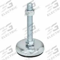 JW WINCO Male-End Leveling Mount: Swiveling Stud, 3/8"-16 Thread Size, 2.36 in, 2,248 lbf Capacity (MPN 30-60-3/8X16-75-A1-SK). Key specifications — Base Shape: Round; Load Capacity: 2,248 lbf; Thrust Pad Material: Buna-N; Includes: Nut; Hex Size: 11/16 in.