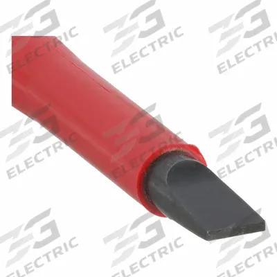 WIHA Insulated Slotted Screwdriver: Insulated SoftFinish, 1/4 in Tip Size, Long Lg - Insulated Slotted Screwdrivers