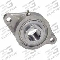 IPTCI BEARINGS 2 Bolt Flange Bearing: Radial Ball, 1 3/16 in Bore, SS, Set Screws, 5 9/16 in Lg (MPN SUCSFL206-19 CAP READY). Key specifications — Bore Type: Cylindrical; Brand: IPTCI BEARINGS; Lubricant Material: H-1 Grease; Mounting Bolt Size: 3/8 in; Split Housing: Not Split; System of Measurement: Inch.