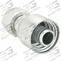 AEROQUIP Hydraulic Crimp Fitting: Steel x Steel, Straight, -10 For Hose Dash Size, ORS x Crimp (MPN 4SA10FR10). Key specifications — Fitting Gender: Female x Genderless; Fitting Connection Type: ORS x Crimp; For Hose Dash Size: -10; Thread Size: 1"-14; Brand: AEROQUIP.