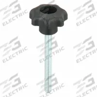 KIPP Hand Knob: 7 Point, Plastic w/ Steel Thread, M5 Thread, 45 mm Thread Lg, 25 mm Dia (MPN K0155.405X45). Key specifications — Brand: KIPP.