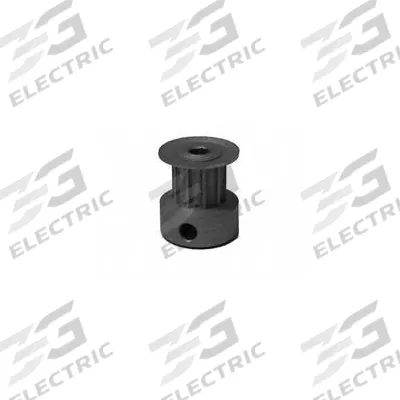 Dayton Timing Pulley: Curvilinear, Fixed, For 6 mm Belt Wd, 17 Teeth, 3 mm Pitch - HTD Section Fixed-Bore Timing Pulleys with Hub