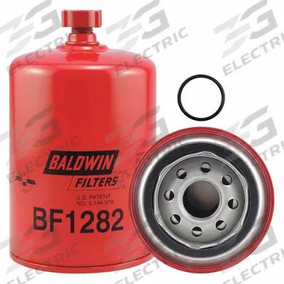 BALDWIN FILTERS Fuel Filter: Spin-On, 3 11/16 in Outside Dia, 1"-14 Thread Size, Cellulose - Spin-On Fuel Filters