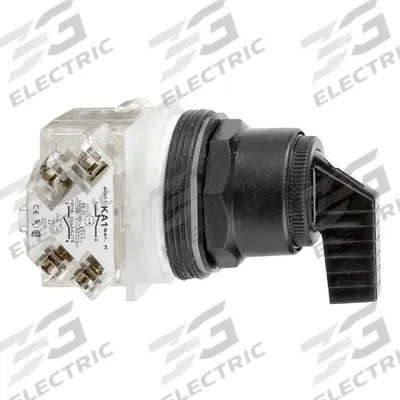 SCHNEIDER Long-Handled Selector Switch: 30 mm Panel Mount Size, 3 Positions - Selector-Switch Operators