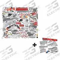 PROTO Master Tool Set: 564 Total Pcs, SAE, 1/4 in/3/8 in/1/2 in/3/4 in Socket Drive Size (MPN 100G52). Key specifications — attr538253: PROTO; attr548973: (2) Locking Pliers; attr548974: (6) Phillips Screwdrivers; attr548975: (2) Sockets; attr548983: (2) Open End Wrenches.