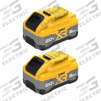 DEWALT Battery: 20V MAX*, 8 Ah, 2 Batteries Included - DEWALT Cordless Tool Batteries