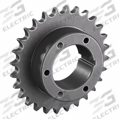 TSUBAKI Sprocket: For 60 Chain, 28 Teeth, 6.698 in Pitch Dia, 7.106 in Outside Dia, Steel (MPN 60Q28). Key specifications — Brand: TSUBAKI; Required Bushing Series: Q1.