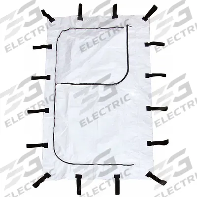 CLASSIC PLASTICS Body Bag: White, (3) ID Tags, 54 in Overall Wd, Polyethylene - Body Bags