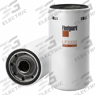 FLEETGUARD Automotive Oil Filter: B95, LF3333, 1 1/2"-12 UNF-2B Thread Size - Spin-On Oil Filters