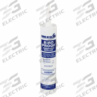 BIRD-X Bird Repellent: Gel, 120 sq ft Coverage Area, Bottle, 10.5 oz Container Size - Bird Control Gel Repellent