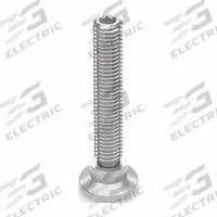 JW WINCO Male-End Leveling Mount: Swiveling Stud, M8 Thread Size, 40 mm, 7 kN Capacity (MPN 638-40-M8-20-NV). Key specifications — Base Shape: Round; Load Capacity: 7 kN; Thrust Pad Material: 303 Stainless Steel; Includes: Plastic Thrust Pad.