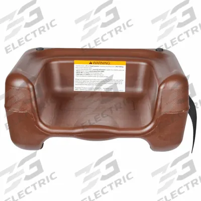 KOALA KARE PRODUCTS Booster Seat: Brown, 7 7/8 in Overall Ht, 15 1/2 in Overall Wd - Booster Seats
