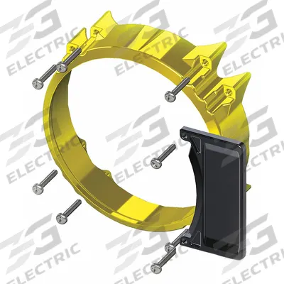 FEDERAL SIGNAL Indicator Ring: Global Series, Polycarbonate, Yellow - Accessories for Audible Alarms