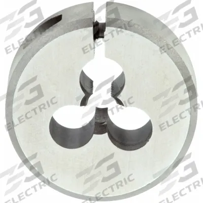 CLE-LINE Round Threading Die: #8-32 UNC, 1 in OD, Adj, High Speed Steel (MPN C65789) - Adjustable Round Threading Dies