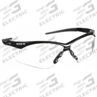 KLEENGUARD Reader Safety Glasses: Clear Lens Color, Wraparound Frame, Hard Coat, Bottom, +1.50 (MPN 28621). Key specifications — Brand: KLEENGUARD; Series: V60 Nemesis RX; Diopter Strength: +1.50; Lens Color: Clear.