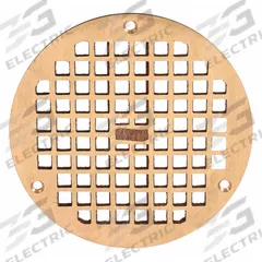 JAY R. SMITH MFG. CO Grate: A, Round, 6 1/2 in Overall Dia, 1/4 in Overall Ht, Bronze, Bronze (MPN A07PBG). Key specifications — Finish: Bronze; Brand: JAY R. SMITH MFG. CO; Color Family: Bronze.