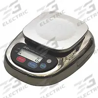 A&D WEIGHING Food Scale: 6 3/4 in Weighing Surface Dp, 5 3/8 in Weighing Surface Wd, LCD, HL-3000LWP. Key specifications — Readability: 0.002 lb/1 g; Brand: A&D WEIGHING; IP Rating: IP65.
