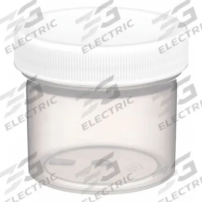 QORPAK Laboratory Jar: Polystyrene, Polypropylene, 2 fl oz, 53 mm Body Dia, 46 mm Ht - Polystyrene Lab Jars
