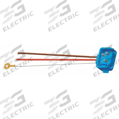 GROTE Pigtail: Blunt Cut/Ring Terminal/PL-3 Connector, 3 Wires, 18 in Wire Lg - Automotive Pigtails