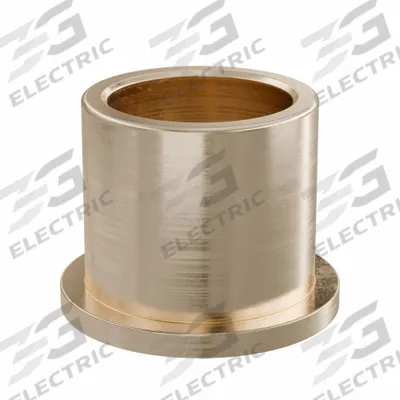 OILITE Flanged Sleeve Bearing: Bronze, SAE 841, 25 mm Bore, 32 mm OD, 30 mm Lg - Lubricated General Purpose Metallic Flanged Sleeve Bearings