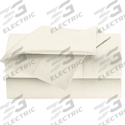 MARTEX Fitted Sheet: XL Full, 80 in Overall Lg, 54 in Overall Wd, T200, Bone, Reusable - Martex Millennium Sheets