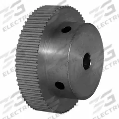 DAYTON Timing Pulley: Modified Curvilinear, Fixed, For GT Timing Belt Section, For 6 mm Belt Wd (MPN 68-2P06M6A6). Key specifications — Brand: DAYTON; Finish: Clear Anodized; For Belt Series: Powerhouse®.