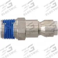 SPEEDAIRE Quick Connect Hose Coupling: 1/4 in Body Size, 1/4 in Hose Fitting Size, MNPT, Male (MPN 30E564). Key specifications — Thread Size: 1/4" -18; Brand: SPEEDAIRE; Hose Fitting Gender: Male.