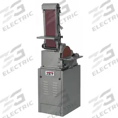 JET Belt and Disc Sander: For Metal, 115 V, Single-Phase, 1 hp, 6 in x 48 in Belt, 10 in Disc, 45° (MPN J-4201K). Key specifications — attr564072: Single-Phase; attr650959: Metal; attr564036: JET.