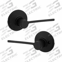 KWIKSET Door Lever Lockset: Passage Lever Locksets/Storeroom Lever Locksets, ADA Compliant (MPN 200LRL-RDT-514-6AL-RCS). Key specifications — Ligature Resistance: Not Ligature-Resistant; Brand: KWIKSET; Lockset Function ANSI Code: F75; Visual Indicator Message: No Message; Lockset Style: Rose; ADA Compliant: Yes; ANSI Lockset Function: Hall; Finish: Black Painted : Zinc.