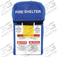 ANCHOR INDUSTRIES Fire Shelter: Forest Fire Shelter, Large, Blue Case with Silver Tent (MPN 9003078). Key specifications — For Firefighter Size: Taller Than 6 ft 1 in or Girth Greater Than 53 in; Brand: ANCHOR INDUSTRIES; Size: Large.