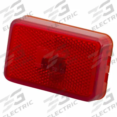 GROTE Clearance Marker Lamp: Clearance Light, Incandescent, Rectangular, Red - Clearance Lights