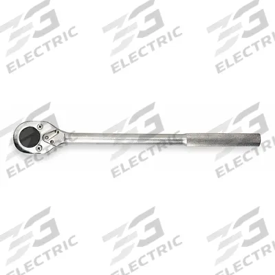 PROTO Hand Ratchet: Pear, Reversible, 20 in Overall Lg, Satin, 15° Min Arc Swing - Standard-Head Ratchets