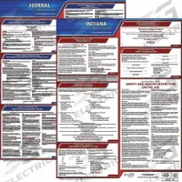 JJ KELLER Labor Law Poster: IN, English, Plastic, 20 in x 24 in, Federal and State Labor Law (MPN 100-IN-3). Key specifications — State/Province: IN; Language: English.