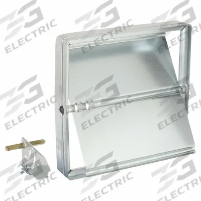 Dayton 9.75"H-W 2"L Squ Manual Balancing Dampr: 9 3/4 in H, 9 3/4 in W, 1 7/8 in L - Rectangular Manual Balancing Dampers