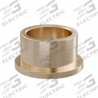 OILITE Flanged Sleeve Bearing: Bronze, SAE 841, 25 mm Bore, 32 mm OD, 20 mm Lg - Lubricated General Purpose Metallic Flanged Sleeve Bearings