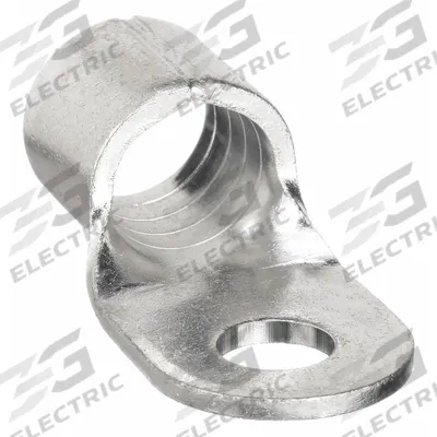 BURNDY Ring Terminal: Bare, 1/2 in Stud Size, 250 kcmil to 300 kcmil Wire Sizes - Non-Insulated Ring Terminals