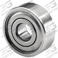 TRITAN Radial Ball Bearing: R2, Dbl Shield, 1/8 in Bore, 3/8 in OD, 0.156 in Wd, Alloy Steel Ring (MPN R2 ZZ PRX). Key specifications — System of Measurement: Inch; Bearing Industry Number: R2; For Environment: Oily/Greasy.