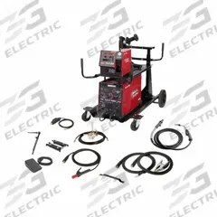LINCOLN ELECTRIC Multiprocess Welder: Flextec 350X, DC, MIG Pack w/DLF-82 Wire Feeder (MPN K5336-5). Key specifications — Maximum Amperage (Stick): 350 A (Three-Phase); Maximum Amperage (TIG): 300 A; Input Voltage (Nominal) (Merch - Table Column, Filters): 208V.