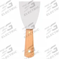 WESTWARD Scraper: Bld. Mat. Carbon Steel, Hdl. Mat. Wood, Stiff, Tapered Bld. Shape, 8 in Overall Lg (MPN 13A695). Key specifications — attr1004902: WESTWARD; attr1012057: Full; attr1014703: Wood; attr1017570: Standard End; attr1029655: Straight; attr1034073: Straight.